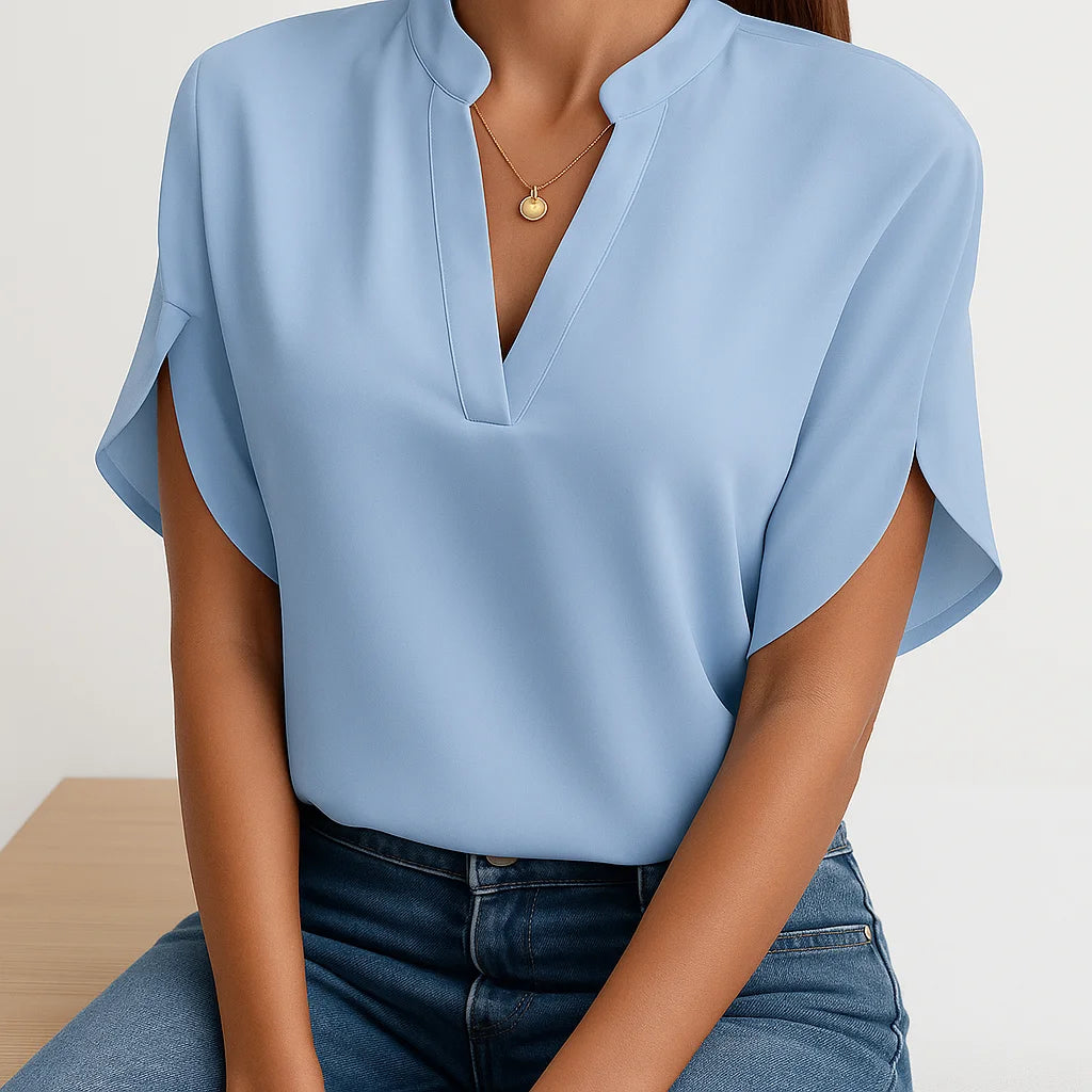 Bluse med brede ærmer Beth | Rizi