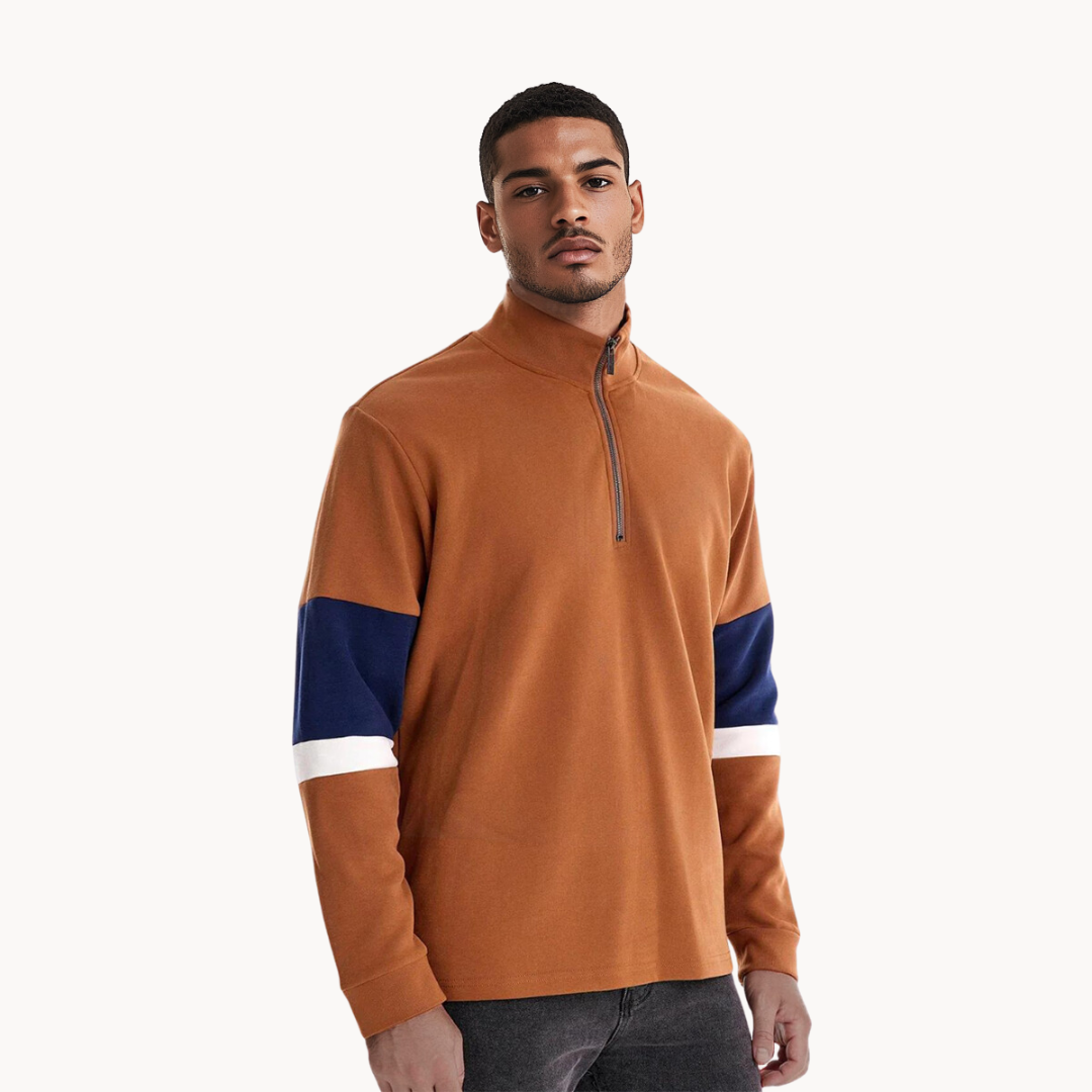 Nathan Quarter-Zip Sweater | Rizi