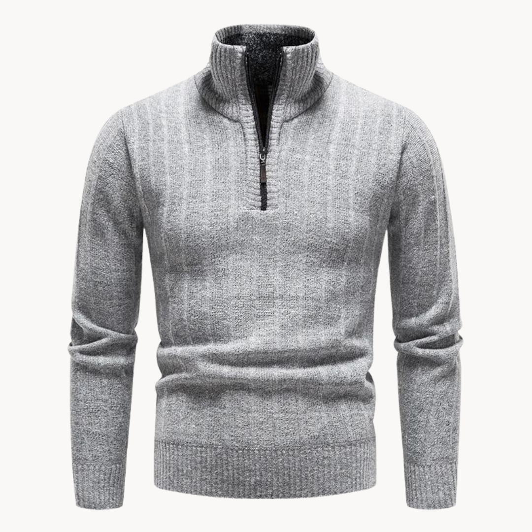 Freddie Quarter Zip Sweater | Rizi