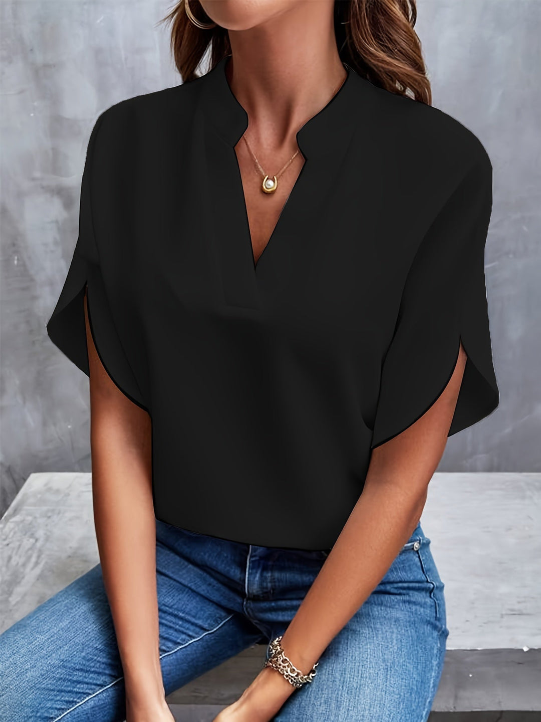 Blouse with wide sleeves Beth | Rizi