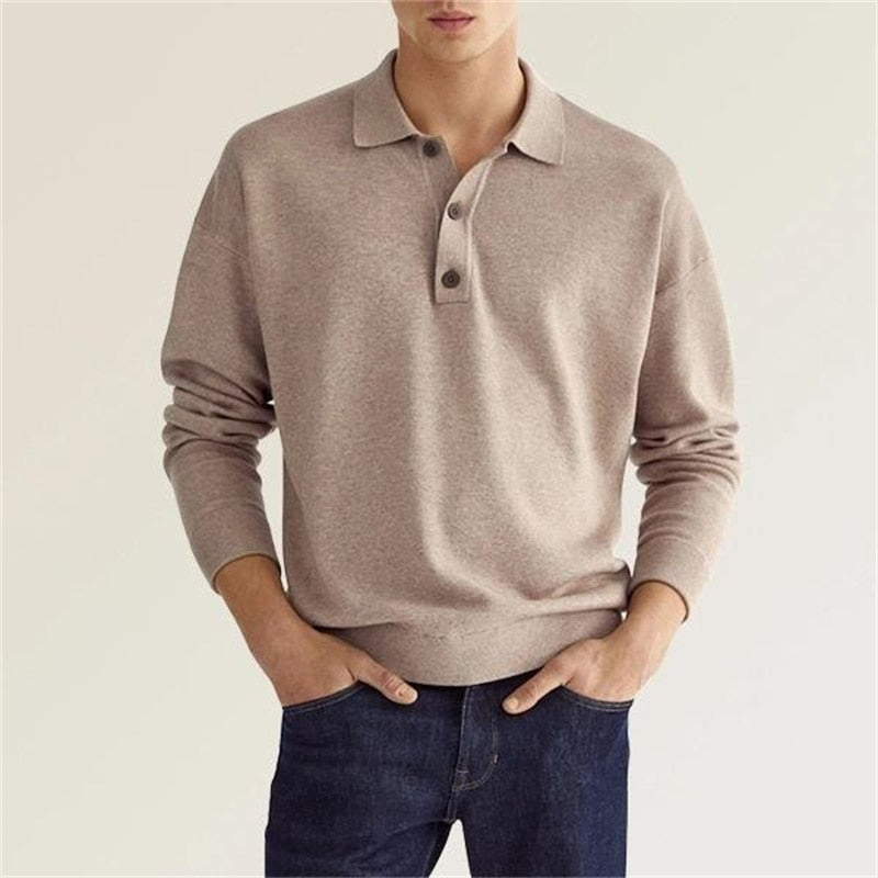 Men's Long-Sleeve Field Polo Shirt | Rizi