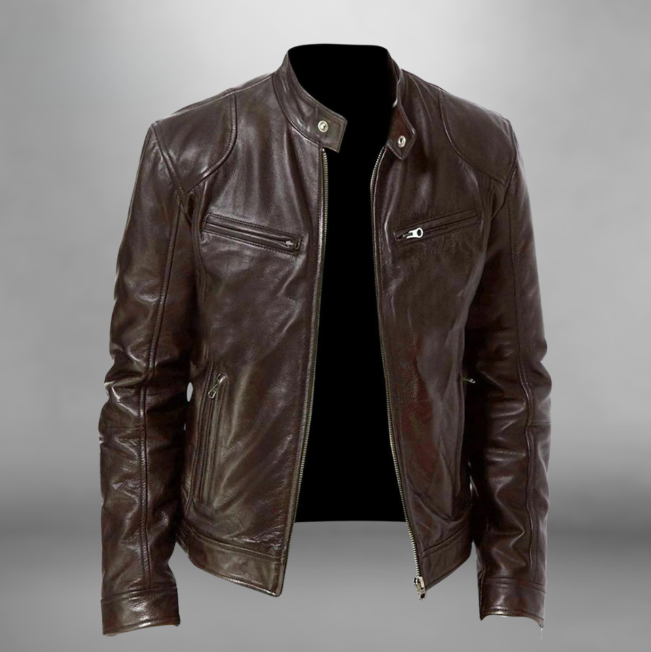 Trenton Leather Men's Jacket | Rizi