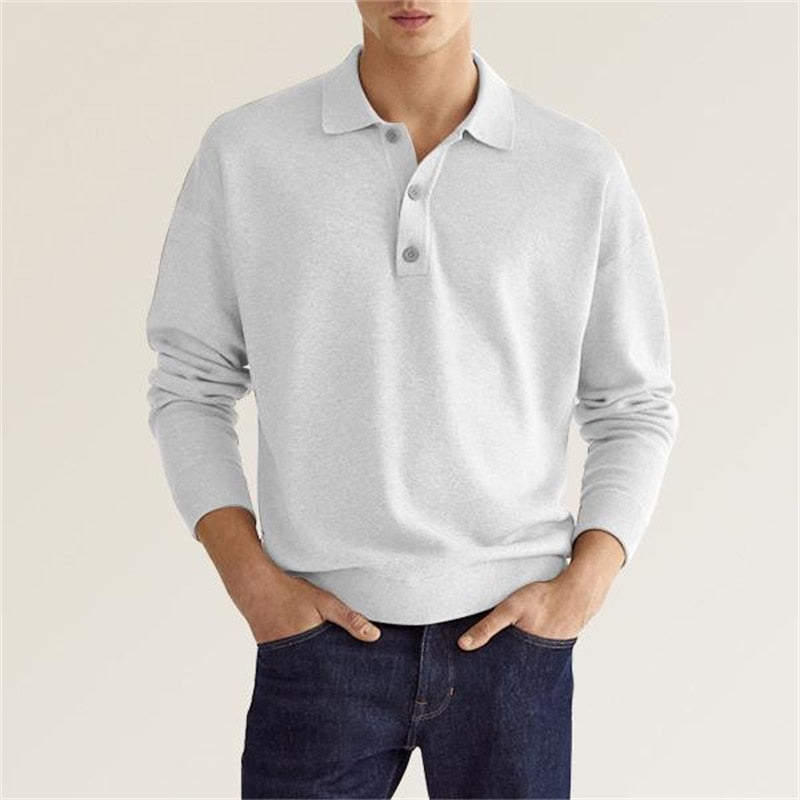 Men's Long-Sleeve Field Polo Shirt | Rizi