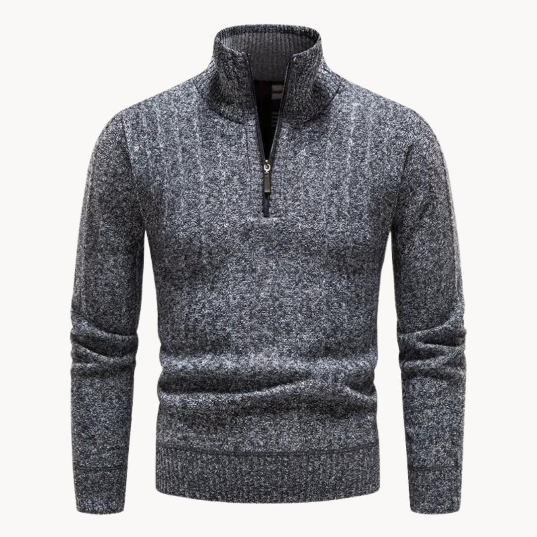 Freddie Quarter Zip Sweater | Rizi